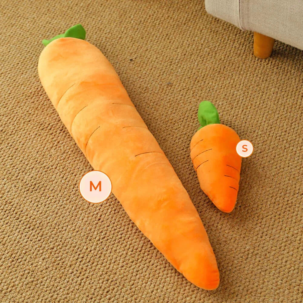 Carrot Dog Toy – Chew, Play, and Snuggle