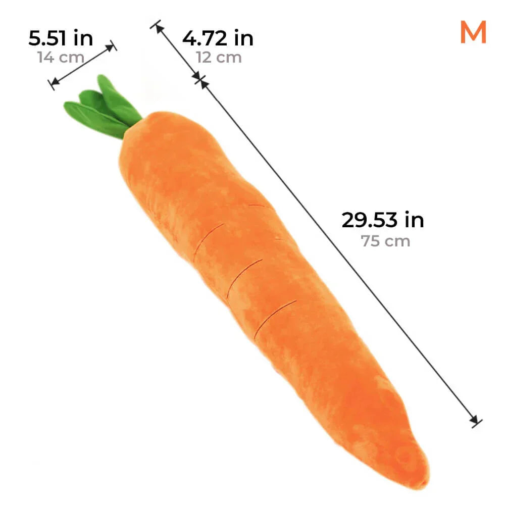 Carrot Dog Toy – Chew, Play, and Snuggle